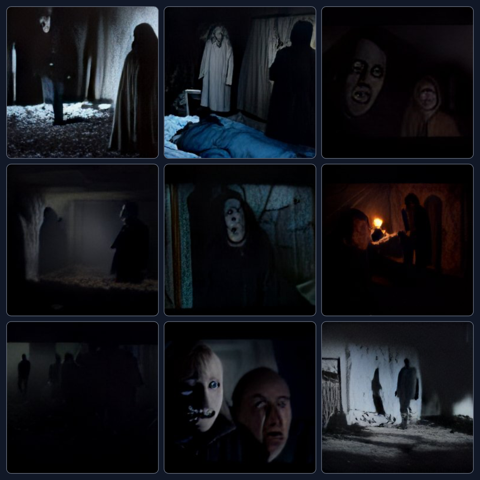 AI generated scene from British horror film