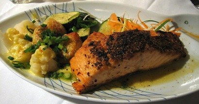 Lemon peppered salmon