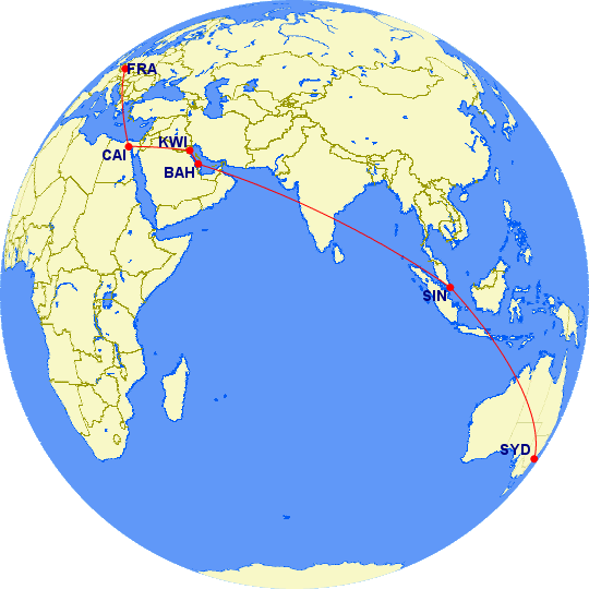 map of flights